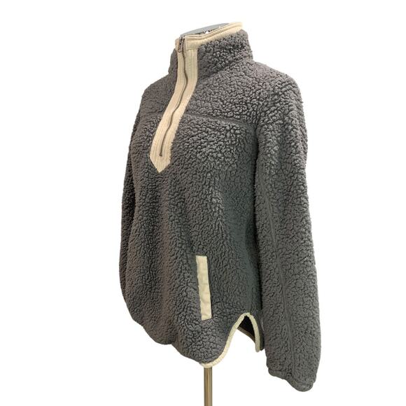 Small Abercrombie & Fitch Womens Pullover Soft Sherpa Jacket - Picture 3 of 10